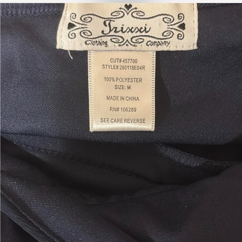 Trixxi Black Halter Dress with Gold Detailing - Picture 2 of 4